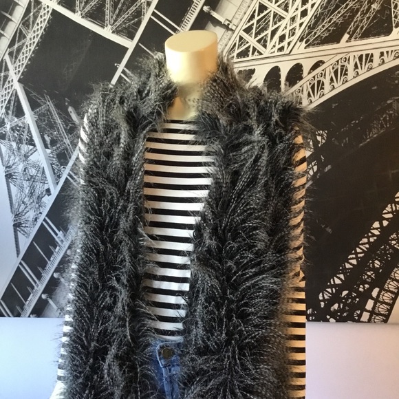 MICHAEL KORS Faux Fur Raccoon Vest! - Picture 2 of 8